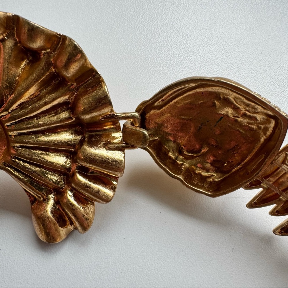 Zara Gold-Tone Fish Motif Stretchy Belt - Picture 9 of 12